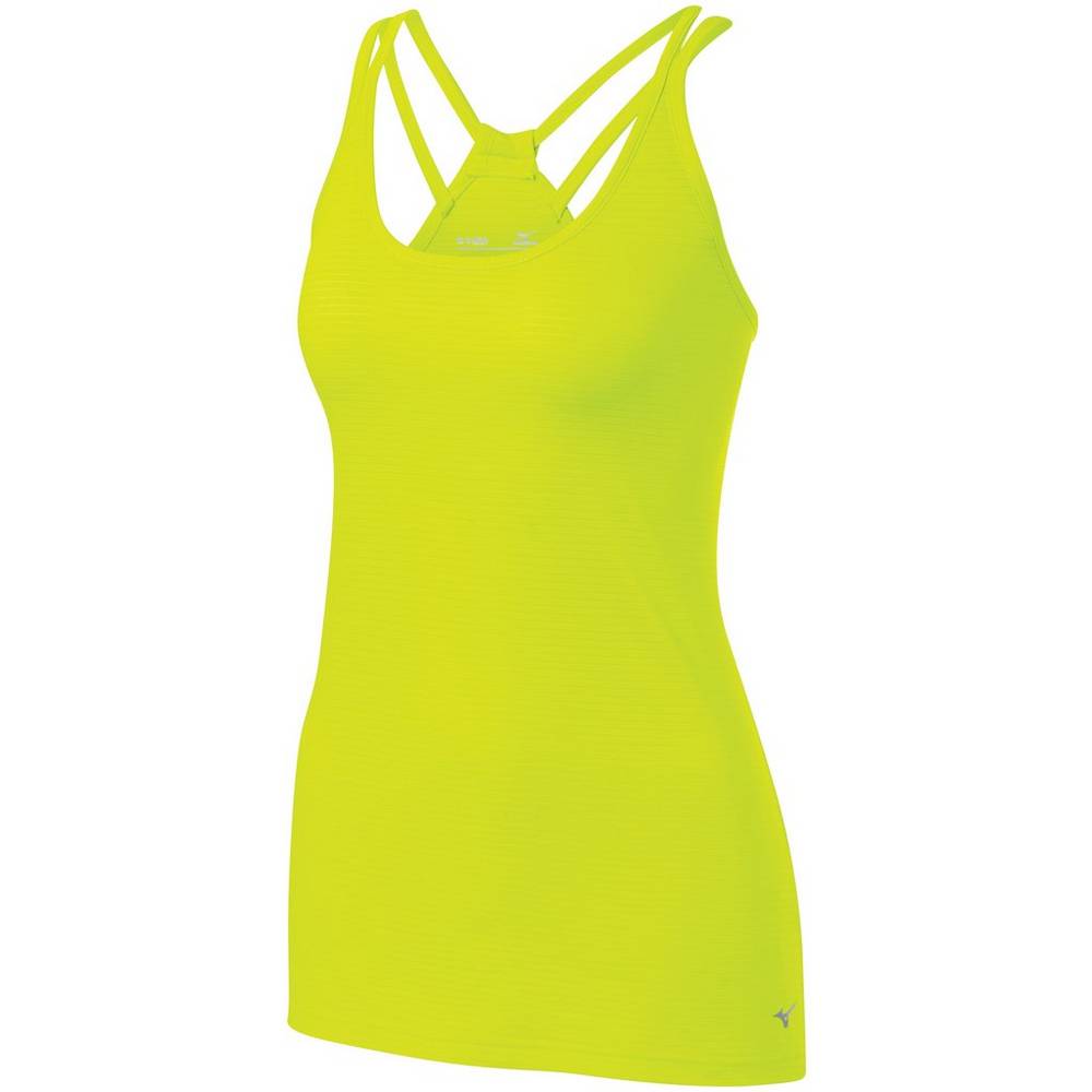 Womens Mizuno Lyra Tank Top Yellow Philippines (OKEYPH328)